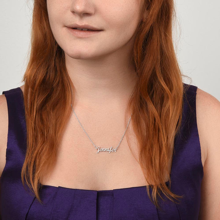 To My Wife | A Cute, Loving and Generous - Personalized Name Necklace