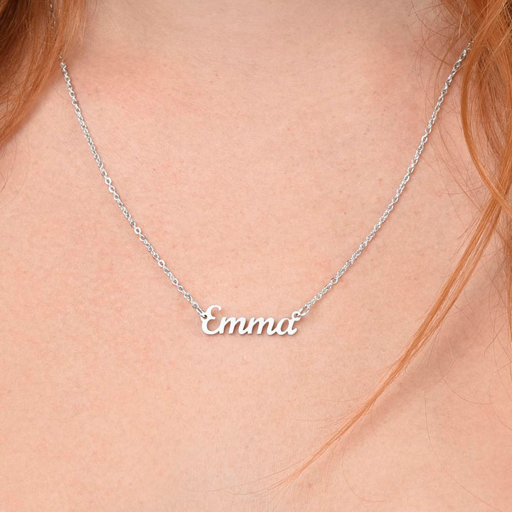 To My Everything | My Favorite name to see appear on my phone - Personalized Name Necklace