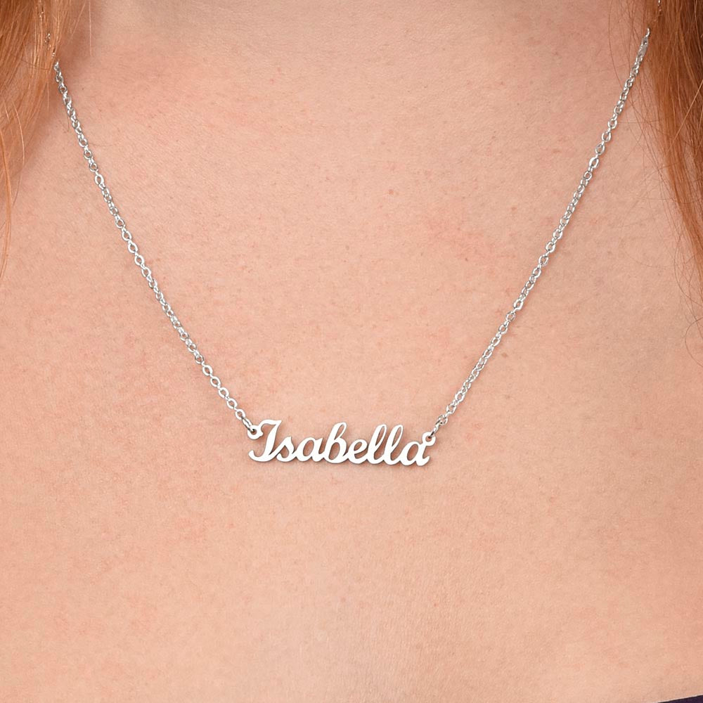 To My Beautiful Soulmate | The woman of my dreams - Personalized Name Necklace