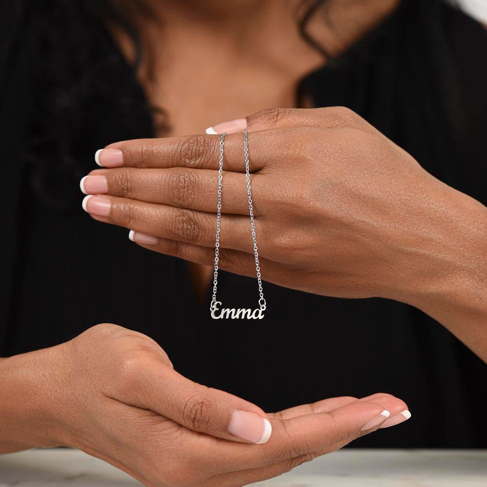 To My Wife | A Cute, Loving and Generous - Personalized Name Necklace