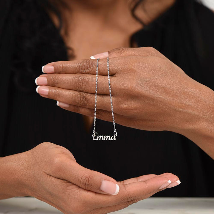 To My Wife | A Cute, Loving and Generous - Personalized Name Necklace
