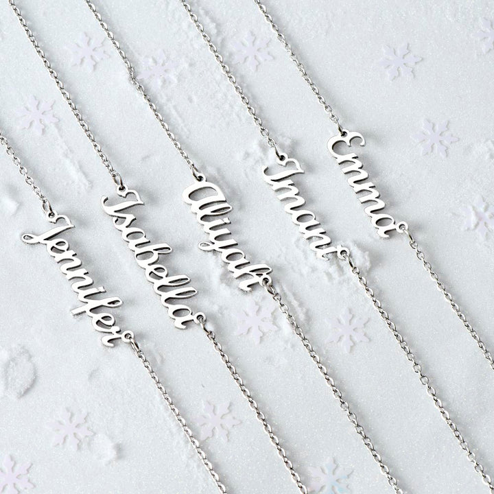 To My Future Wife | I love you and I will love you until I die - Personalized Name Necklace