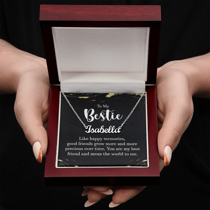 To My Bestie | Good friends grow more and more - Personalized Name Necklace