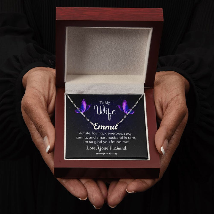 To My Wife | A Cute, Loving and Generous - Personalized Name Necklace
