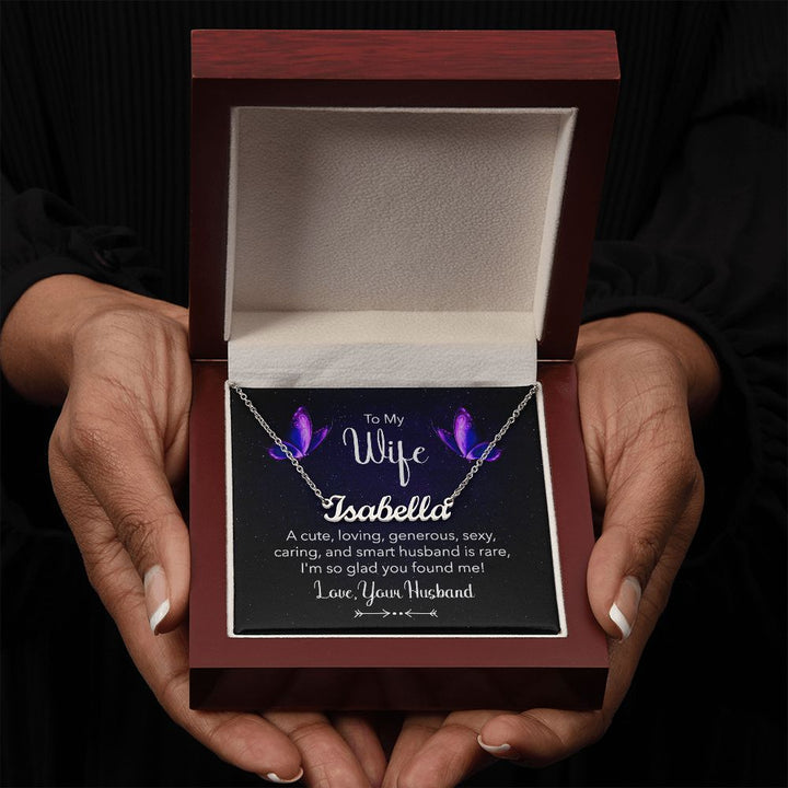 To My Wife | A Cute, Loving and Generous - Personalized Name Necklace
