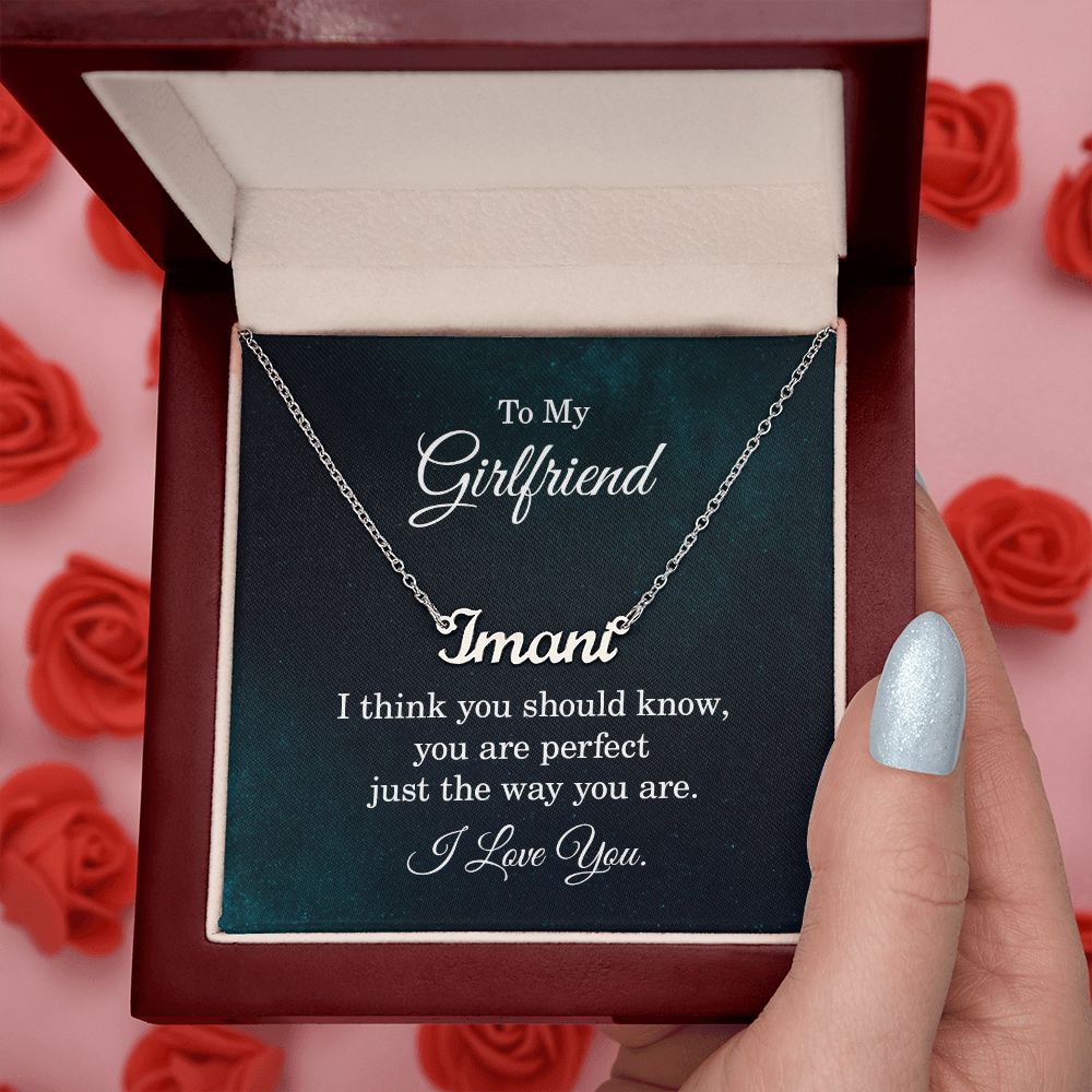 To My Girlfriend | You are perfect - Personalized Name Necklace