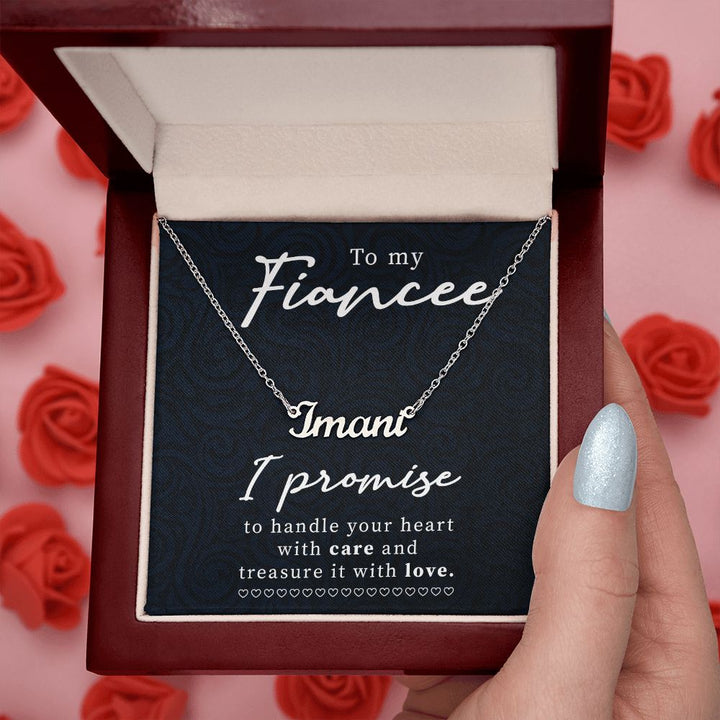 To My Fiancée | Treasure it with Love - Personalized Name Necklace