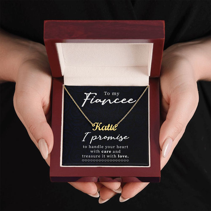 To My Fiancée | Treasure it with Love - Personalized Name Necklace