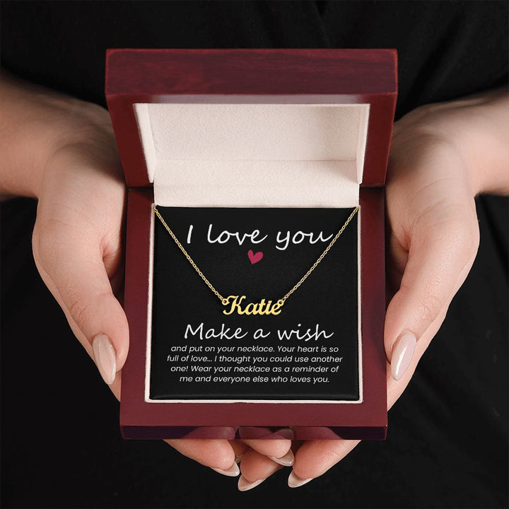 I Love You | Make a Wish - Personalized Name Necklace