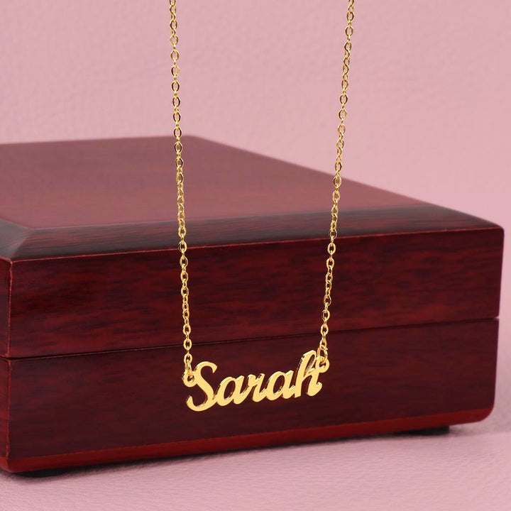 To My Wife | A Cute, Loving and Generous - Personalized Name Necklace