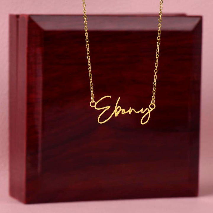 To My Beautiful Soulmate | Each Day with You - Signature Style Name Necklace