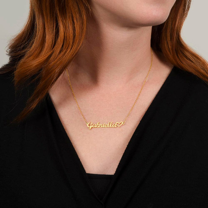 To My Future Wife | I love you and I will love you until I die - Heart Name Necklace