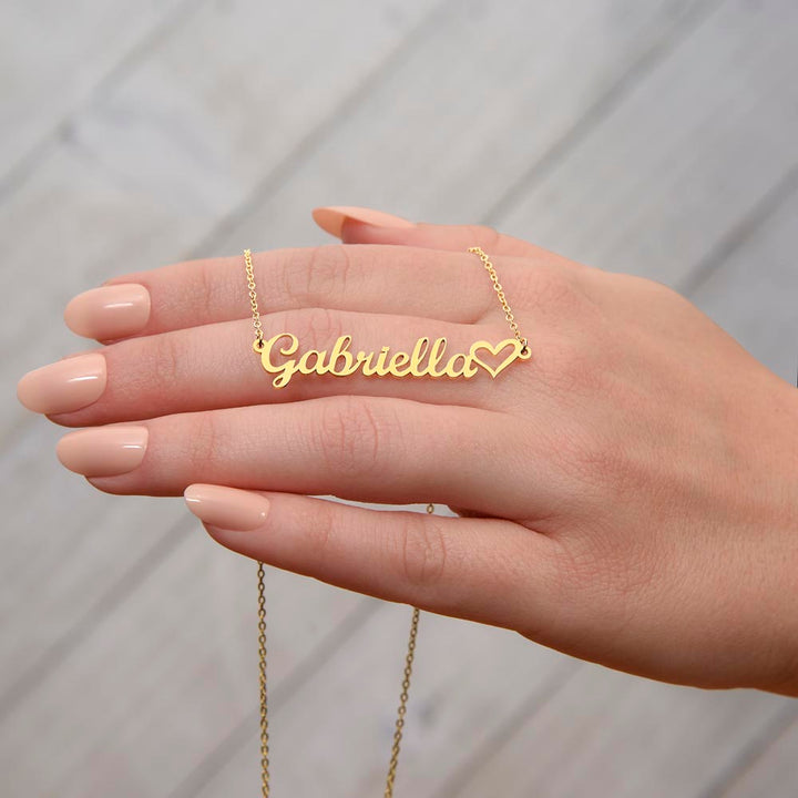 To My Beautiful Daughter | Fly High, Be Free, Leave your dream - Heart Name Necklace