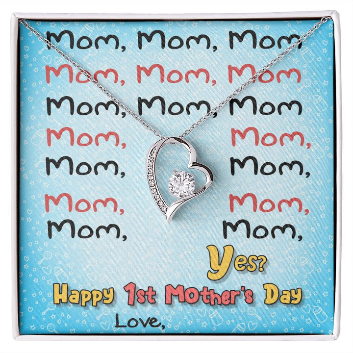 Mother's Day | Happy 1st Mother's Day - Forever Love Necklace