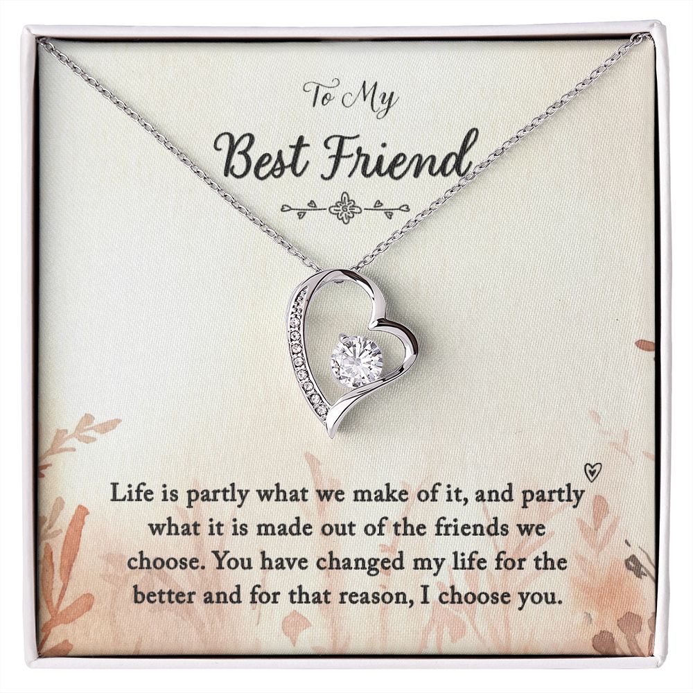 To My Best Friend | You Changed My Life - Forever Love Necklace