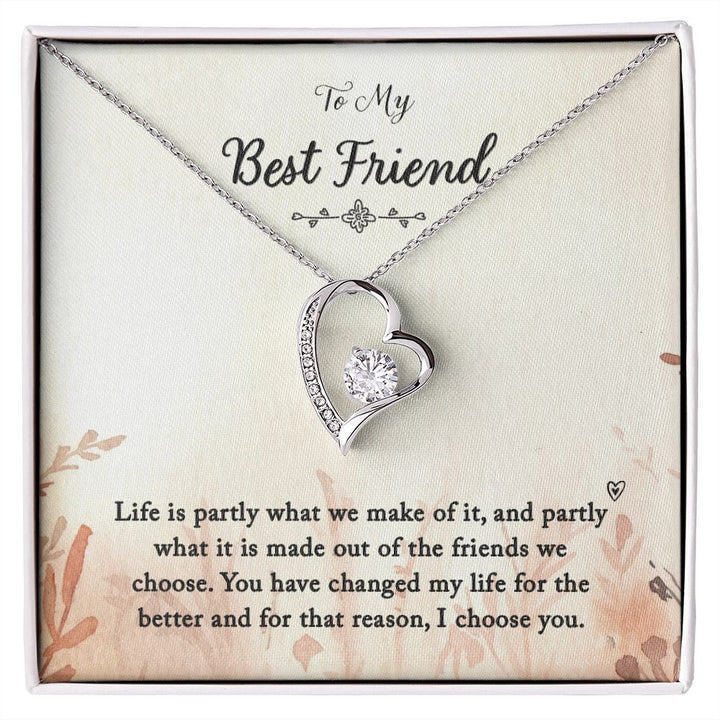 To My Best Friend | You Changed My Life - Forever Love Necklace