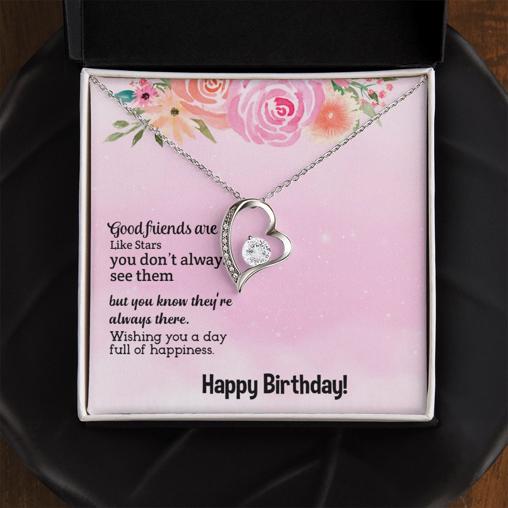 To My Friend | Happy Birthday - Forever Love Necklace