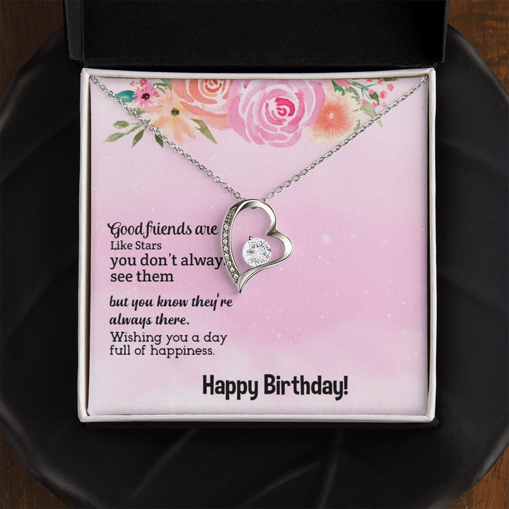 To My Friend | Happy Birthday - Forever Love Necklace