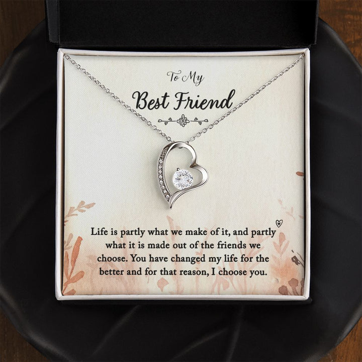 To My Best Friend | You Changed My Life - Forever Love Necklace