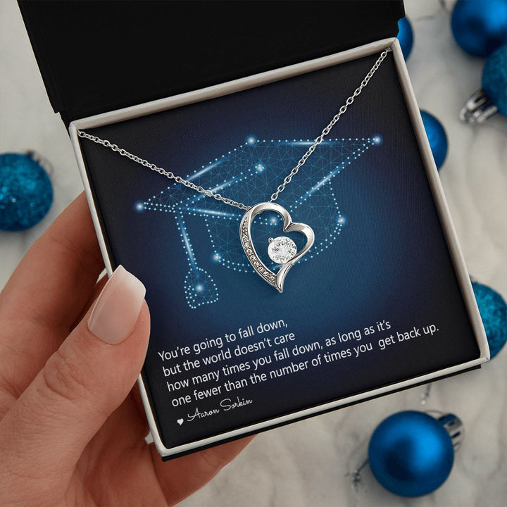 Happy Graduation | Never Give Up - Forever Love Necklace