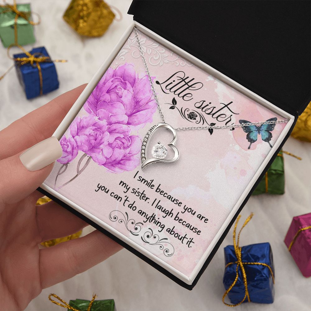 To My Sister | My Little Sister - Forever Love Necklace