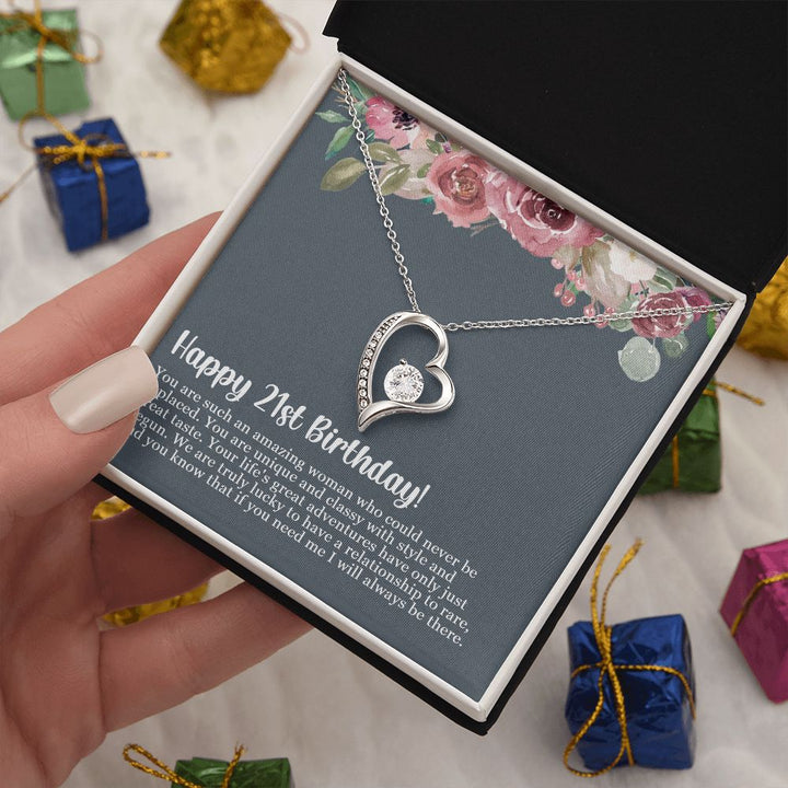 Happy 21st Birthday | You are such an amazing woman who could never be replaced - Forever Love Necklace