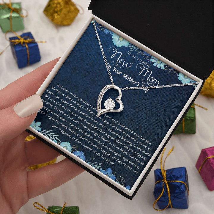 Mother's Day | Amazing New Mom - Forever Love Necklace