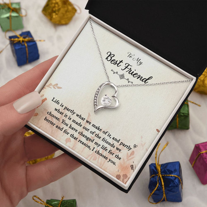 To My Best Friend | You Changed My Life - Forever Love Necklace