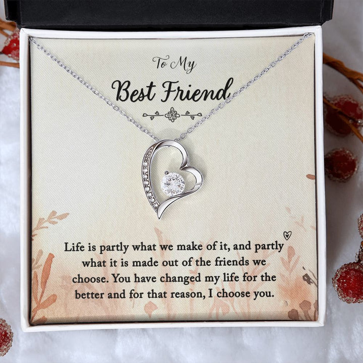 To My Best Friend | You Changed My Life - Forever Love Necklace