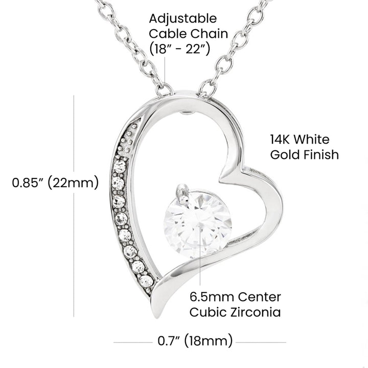 To My Beautiful Girlfriend | It's hard to find words to tell you how much you mean to me - Forever Love Necklace