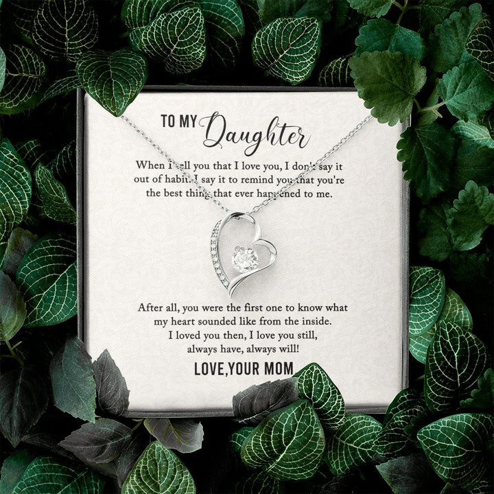 To My Daughter | I Love You My Daughter - Forever Love Necklace