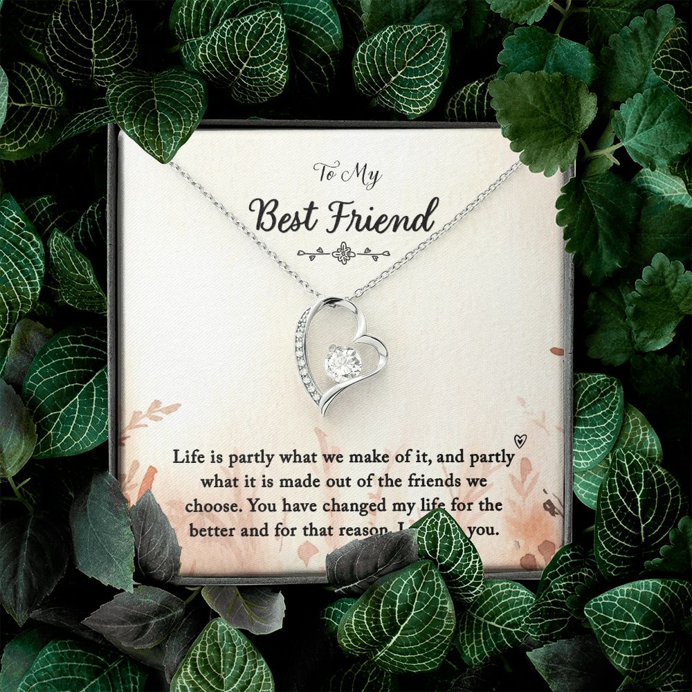 To My Best Friend | You Changed My Life - Forever Love Necklace