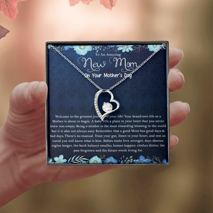 Mother's Day | Amazing New Mom - Forever Love Necklace