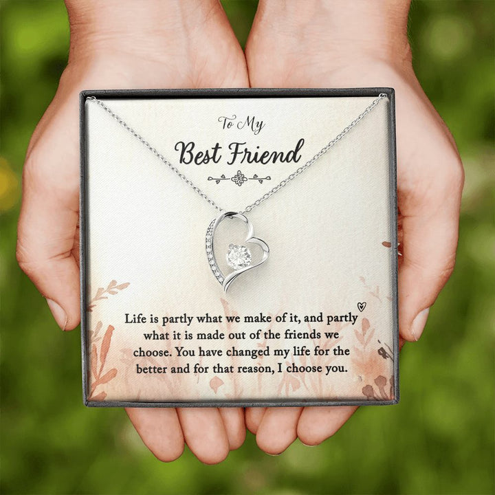 To My Best Friend | You Changed My Life - Forever Love Necklace