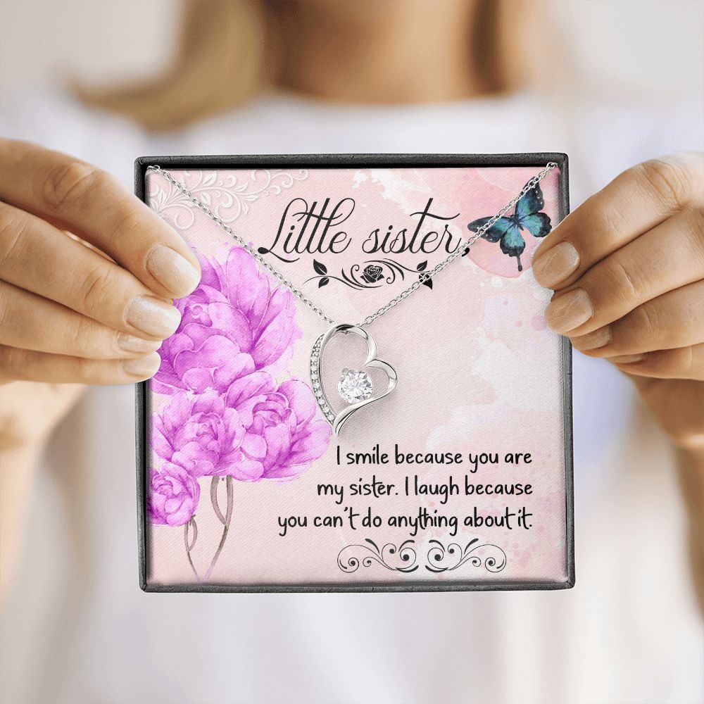 To My Sister | My Little Sister - Forever Love Necklace