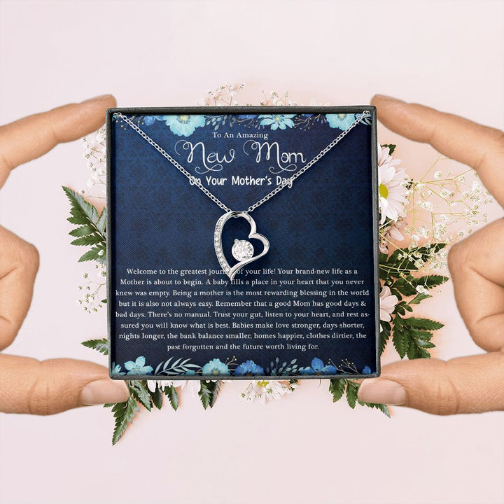 Mother's Day | Amazing New Mom - Forever Love Necklace