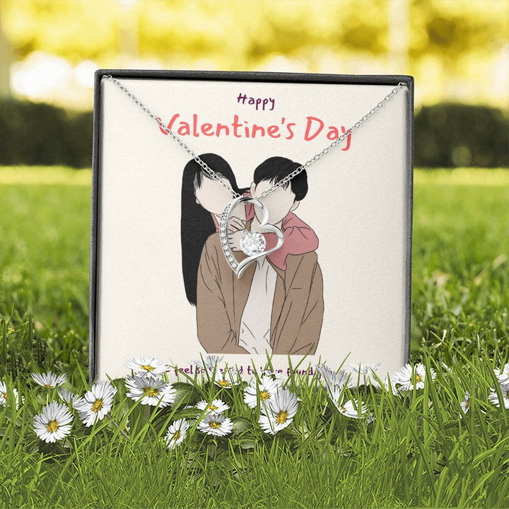 Happy Valentine's Day | I'm So Blessed to Have You in My Life - Forever Love Necklace