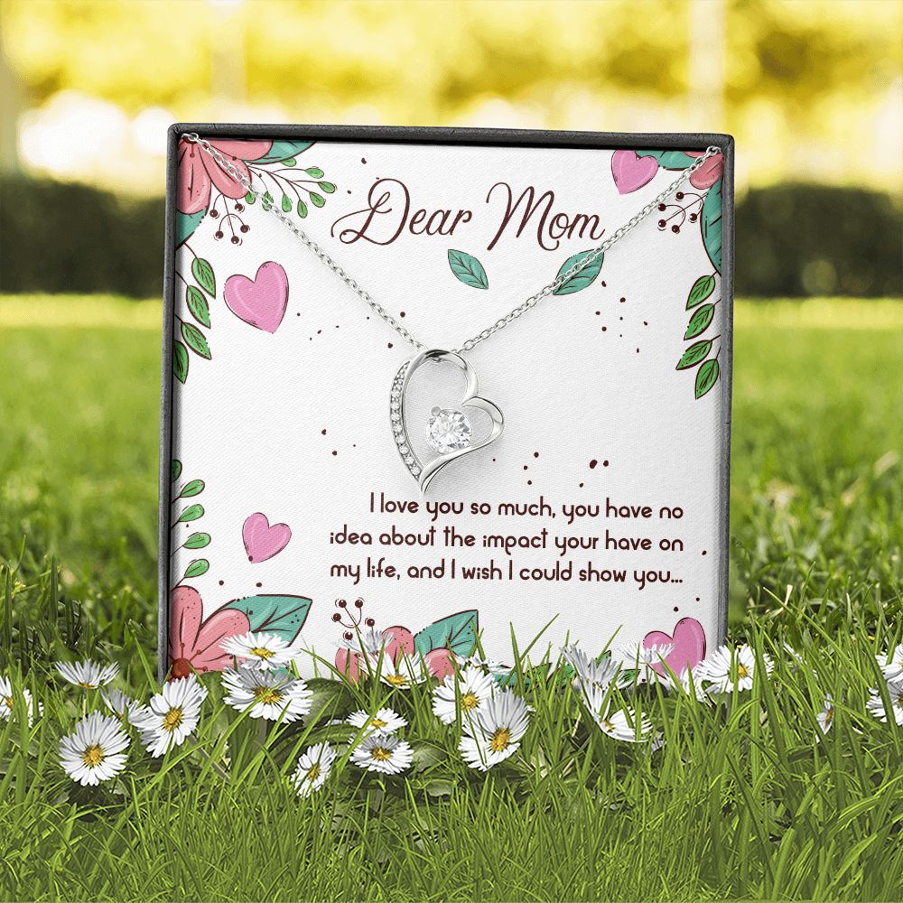 To My Mom | Mom I Love You so Much - Forever Love Necklace