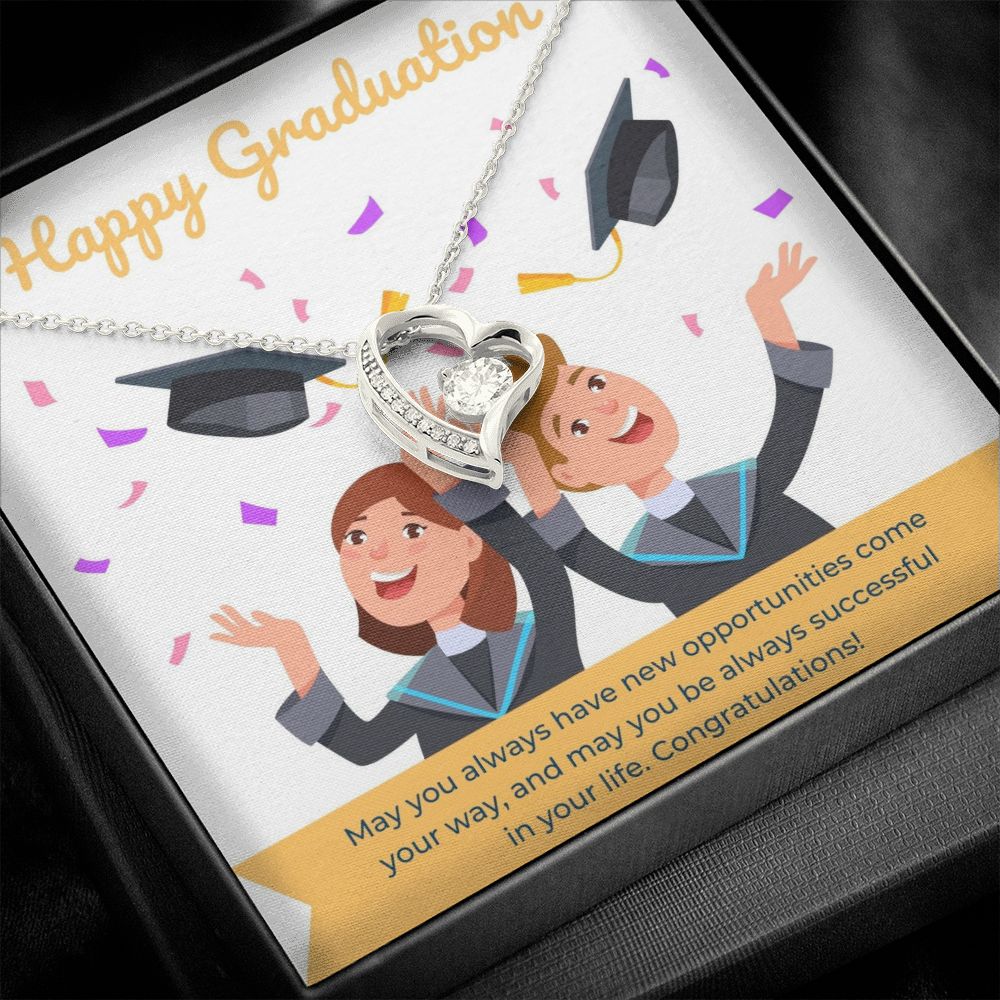 Happy Graduation | The Journey Continues - Forever Love Necklace