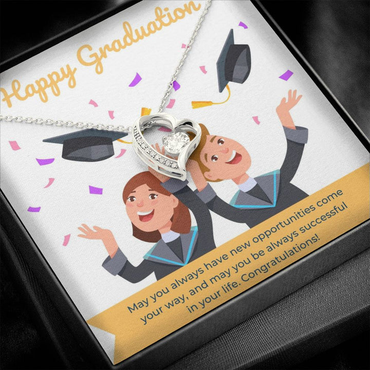 Happy Graduation | The Journey Continues - Forever Love Necklace