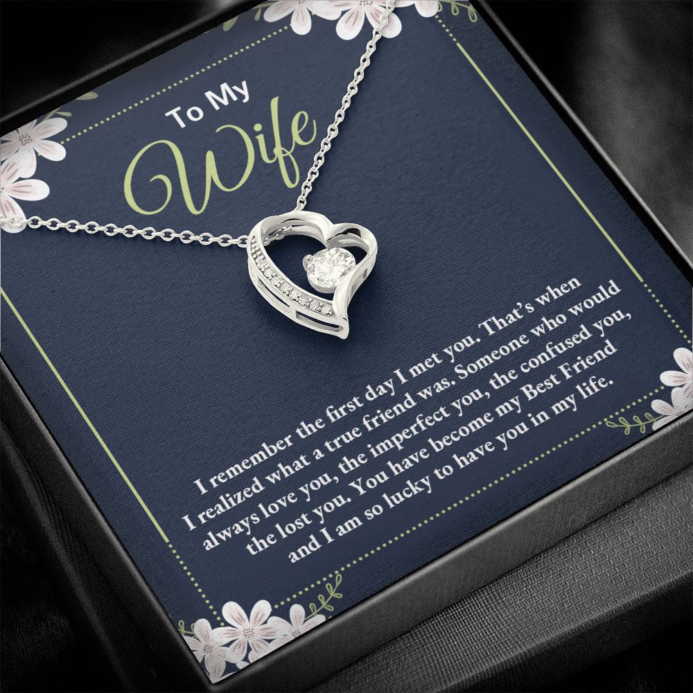 To My Wife | I remember the day I first met you - Forever Love Necklace