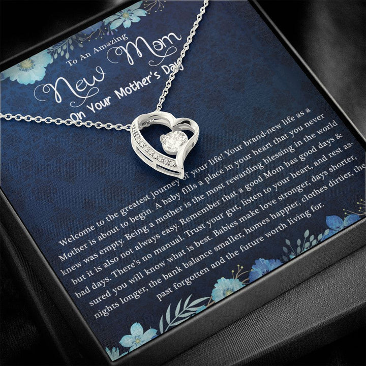 Mother's Day | Amazing New Mom - Forever Love Necklace