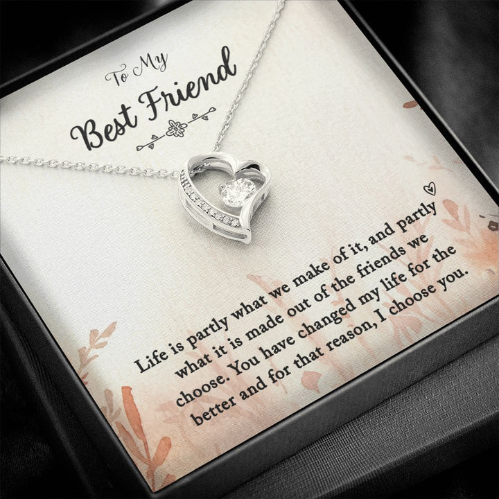 To My Best Friend | You Changed My Life - Forever Love Necklace