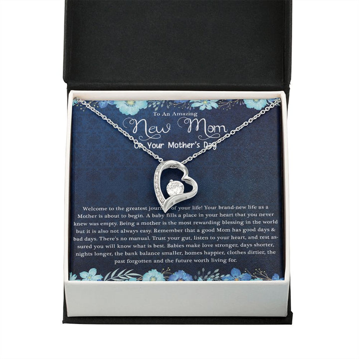 Mother's Day | Amazing New Mom - Forever Love Necklace