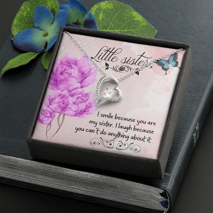 To My Sister | My Little Sister - Forever Love Necklace