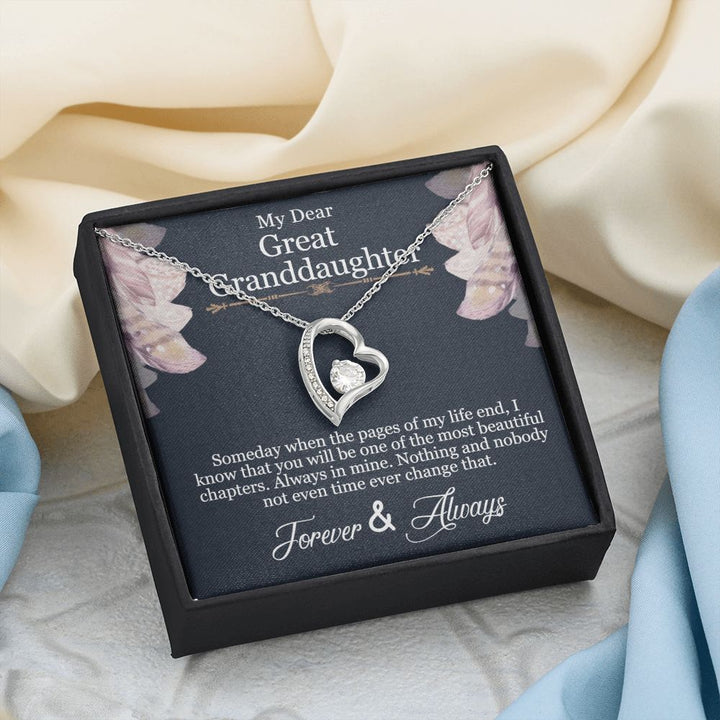 My Dear Great Granddaughter | You will be one of the most beautiful chapters - Forever Love Necklace