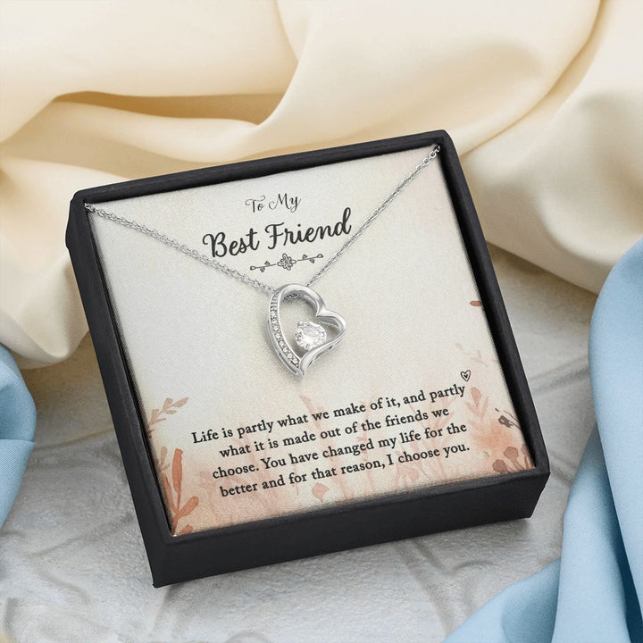 To My Best Friend | You Changed My Life - Forever Love Necklace