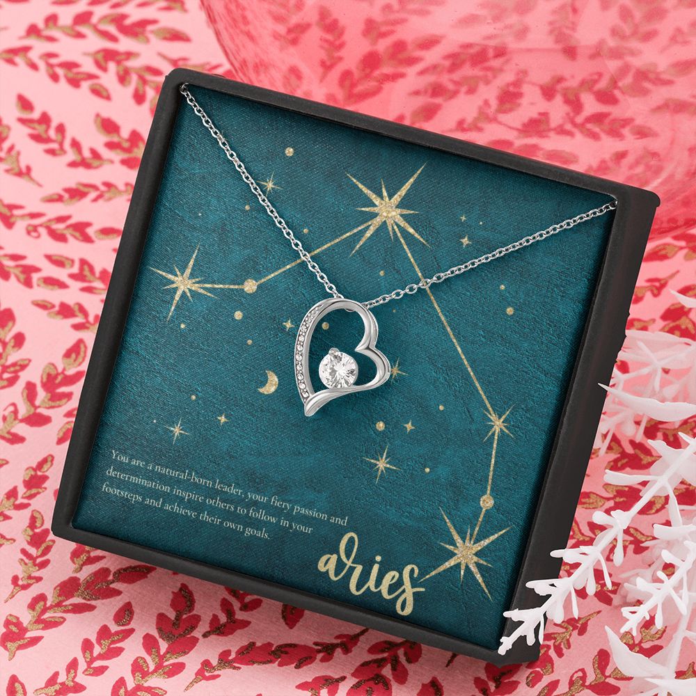 Aries | You are a natural-born leader, your fiery passion and determination inspire others to follow in your footsteps and achieve their own goals. - Forever Love Necklace