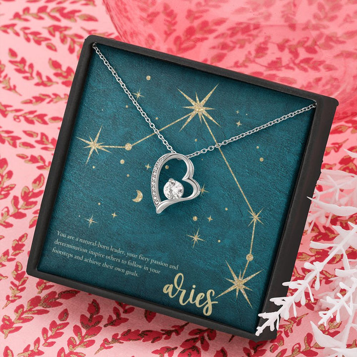 Aries | You are a natural-born leader, your fiery passion and determination inspire others to follow in your footsteps and achieve their own goals. - Forever Love Necklace