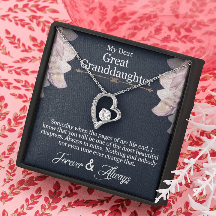 My Dear Great Granddaughter | You will be one of the most beautiful chapters - Forever Love Necklace